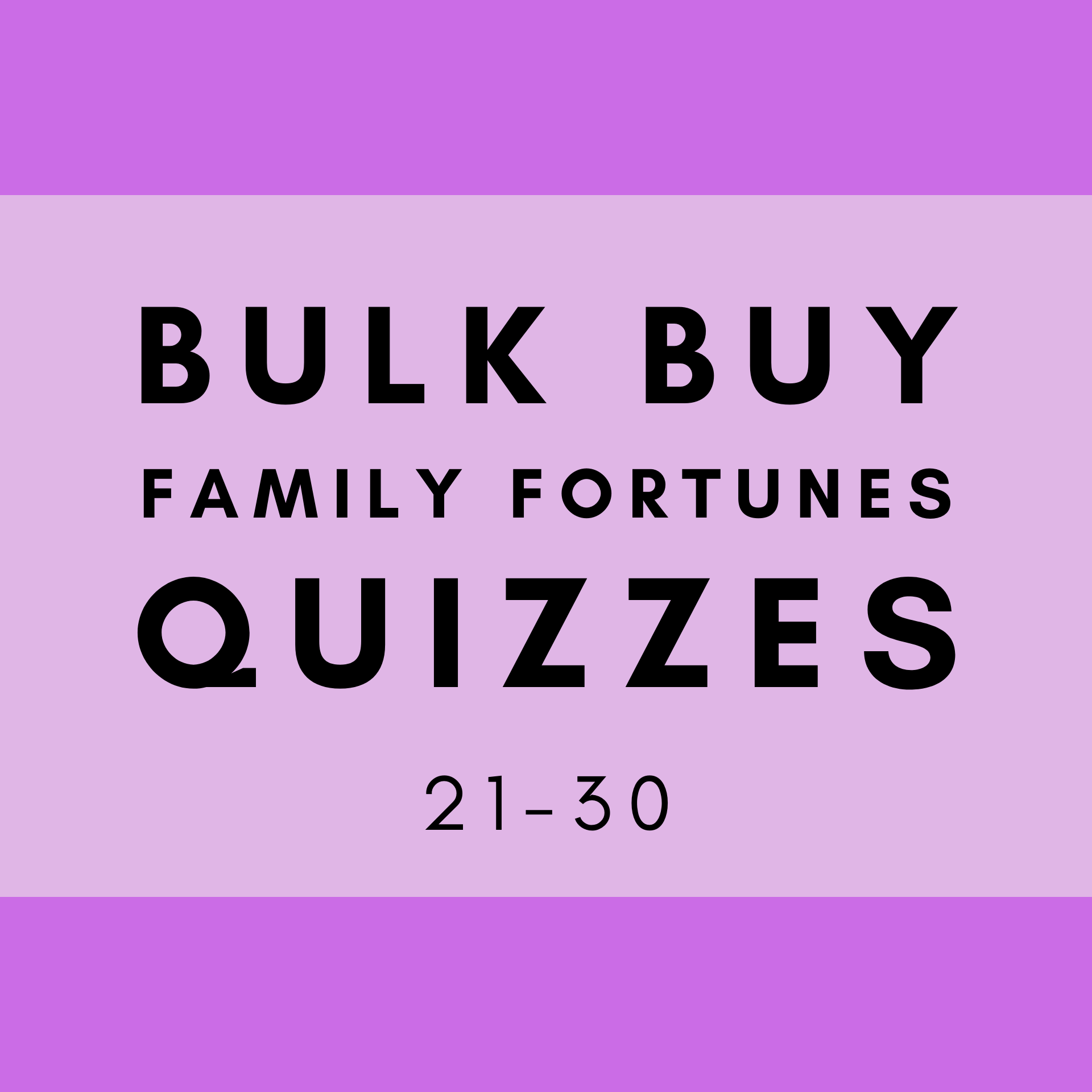 Family Fortunes Bulk Buys | Family Fortunes Questions And Answers | In ...