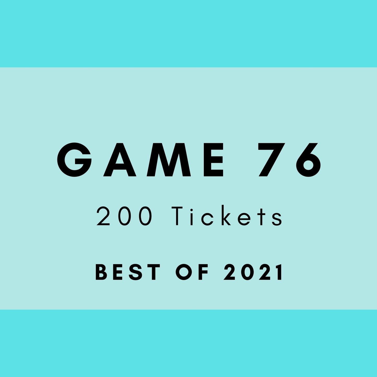 Game 76 | Best of 2021 | Boogie Bingo | Printed Music Bingo Tickets